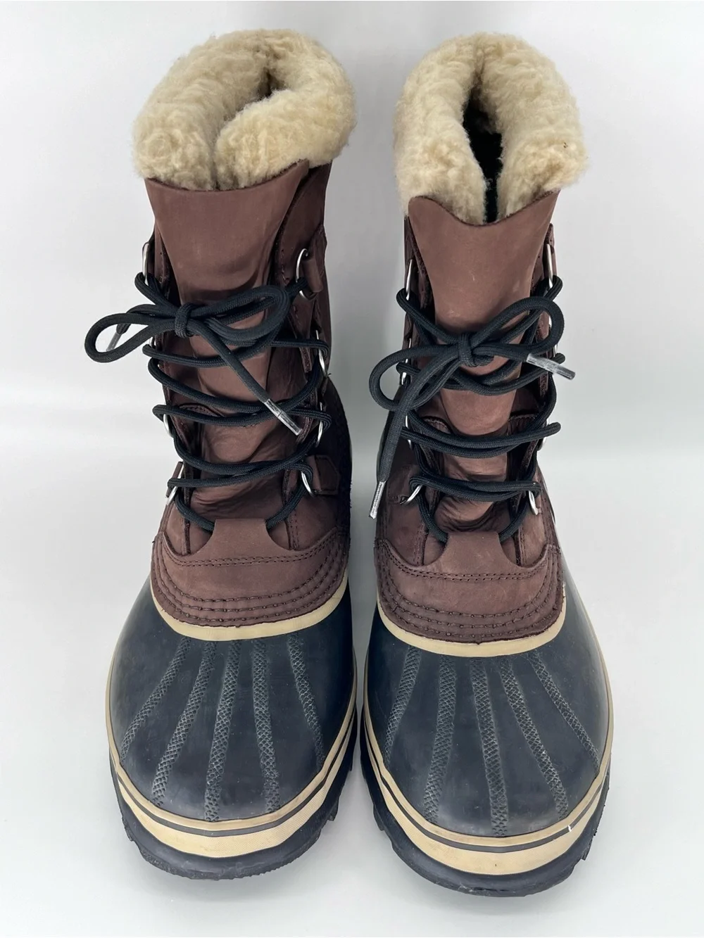 SOREL Men's Caribou Winter Boots Sz 11 Brown Winter Waterproof Outdoors